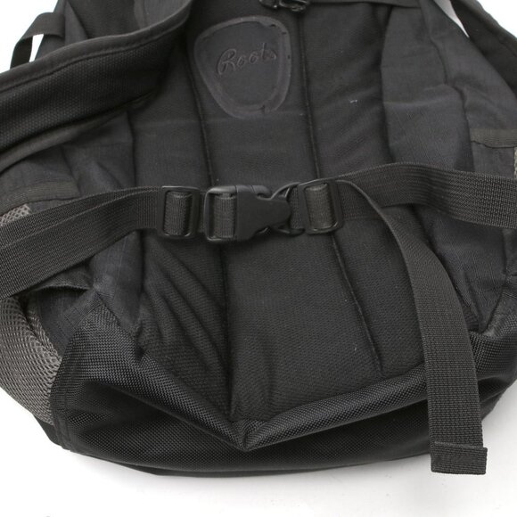 ROOTS Backpack Knapsack Bag Black Grey School Travel Hiking Outdoors Summer - Picture 11 of 13